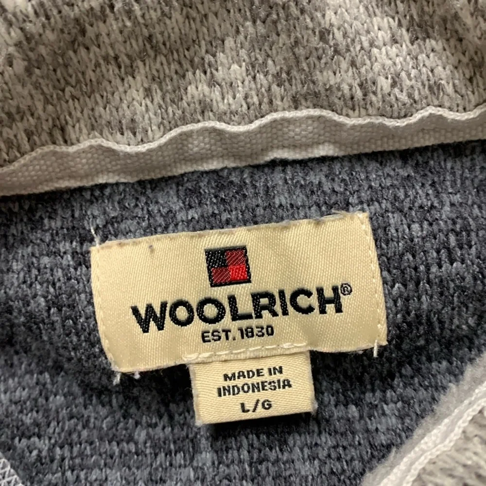 Mens Woolrich Quarter Zip Fleece Sweater Shirt‎ Jacket Pullover